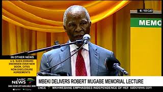 Mbeki delivers Robert Mugabe Memorial lecture [upl. by Enitsenre]