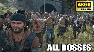 Days Gone  All Bosses With Cutscenes UHD 4K 60FPS PC [upl. by Marlene]