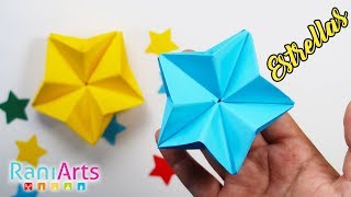 Estrellas de Origami  Paso a Paso  Decora con ellas  Origami Stars [upl. by Akeihsat]