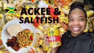 LETS COOK ACKEE AND SALTFISH  JAMAICAN CUISINE [upl. by Yenttihw]