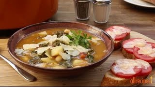 How to Make Kale Soup  Vegetarian Recipes  Allrecipescom [upl. by Nira232]