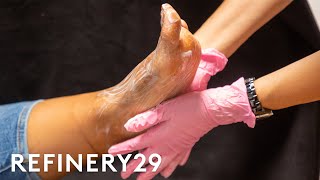 I Tried A Chemical Foot Peel For The First Time  Macro Beauty  Refinery29 [upl. by Elohcan]