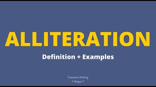 ALLITERATION  Definition  Examples ⛱️ [upl. by Rabassa]