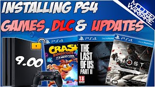 EP 4 How to Install PS4 Games DLC amp Updates 900 or Lower [upl. by Pengelly940]