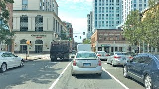 Driving Downtown  Stamford 4K  Connecticut USA [upl. by Einhoj]