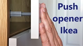 Push open door Ikea  installation [upl. by Inaffyt]