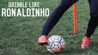 How To Dribble Like Ronaldinho  Five Easy Ronaldinho Skill Moves [upl. by Rohpotsirhc]