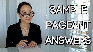 10 Essential Pageant Questions And Sample Answers [upl. by Trellas128]