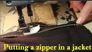 DIY Easiest Way To Replace A Zipper In A Jacket [upl. by Annahsor728]