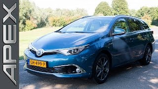 TOYOTA AURIS TOURING SPORTS 18 HYBRID  Review 2015 [upl. by Drugi]