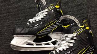 CCM Super Tacks skates with Tuuk holders review [upl. by Ammadis]