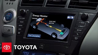 2012 Prius v HowTo Energy Monitor  Toyota [upl. by Irbmac]