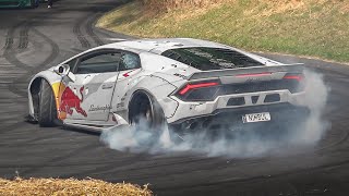 Best of Drift Cars at Festival of Speed 2019 2JZ Supra MK5 Mad Mike Lamborghini GT86 Ferrari V8 [upl. by Adriana]