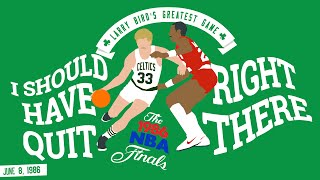 Larry Birds Greatest Game quotI should have quit right therequot [upl. by Lleunamme992]