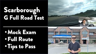 ScarboroughPort Union G Full Road Test  Full Route amp Tips on How to Pass Your Driving Test [upl. by Iem786]