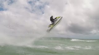 Jet Ski Wave Jumping Jumping Big Waves [upl. by Eednim928]