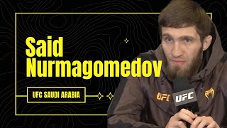 Said Nurmagomedov full UFC Saudi Arabia media day interview [upl. by Nealah191]