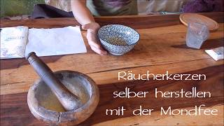 Räucherkerzen selber machen  DIY Räucherstäbchen Räucherkegel [upl. by Yelrebmyk]