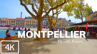 4K French Walking Tour Montpellier France [upl. by Florrie]