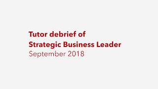 SBL September 2018 debrief question 1 [upl. by Bounds]