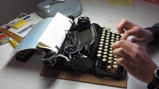 1927 Corona 4 Portable Typewriter  Typing Test [upl. by Asehr]