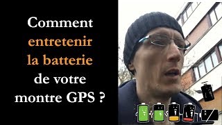 Comment entretenir la batterie de sa montre GPS [upl. by Essej917]