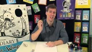 Jeff Kinneys Cartoon Class  How to draw Greg Heffley [upl. by Oniger]