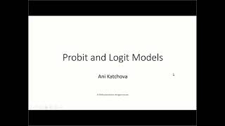 Probit and Logit Models [upl. by Adiv126]