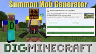 How to use our Summon Mob Generator tool for Minecraft [upl. by Borchert]