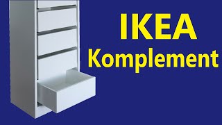 Ikea Komplement drawer assembly and installation [upl. by Porush]