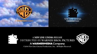 Warner Bros PicturesNew Line Cinema logos 2018 with WarnerMedia byline [upl. by Somar]