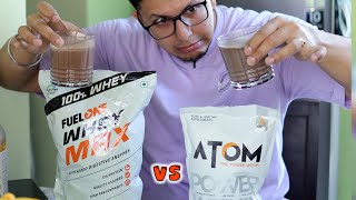 ASITIS ATOM WHEY PROTEIN VS FUEL ONE WHEY MAX HONEST COMPARISON [upl. by Nilesoy333]