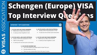 Schengen Visa  Top 5 Interview Questions and Answers [upl. by Mera160]