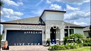 Brava Floorplan Solivita Living  New Construction  Approximately 1821 Sq Ft [upl. by Blockus]