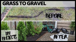 HOW TO CHANGE YOUR GRASS TO GRAVEL  DIY PROJECTS [upl. by Kristos]