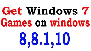 How to get Windows 7 games  Chess Titans  in windows 88110 Easy Steps [upl. by Bow]