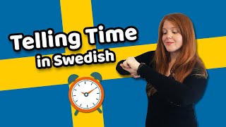 Klockan  How to tell time in Swedish  Learn Swedish in a Fun way [upl. by Dracir]