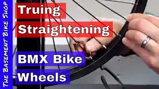 Truing BMX Wheels Straightening Step by Step [upl. by Ainekahs483]