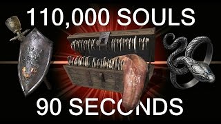 DARK SOULS 3 110000 Souls in 90 Seconds quotUPDATEDquot Best Soul Farming Method [upl. by Neelyam353]