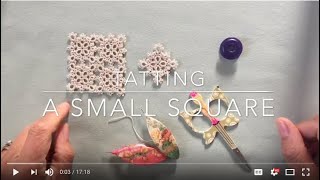 Tatting  a Small Square [upl. by Armat]