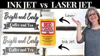 Best Printer for Mod Podge Transfers  Inkjet vs Laser [upl. by Qulllon622]