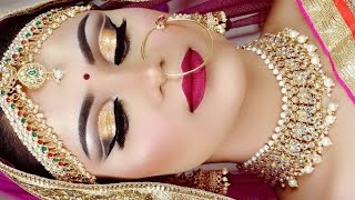 INDIAN BRIDAL LONG LASTING Summer WATERPROOF Makeup Tutorial गर्मी में दुल्हन का मेकअप कैसे करें [upl. by Annayak150]