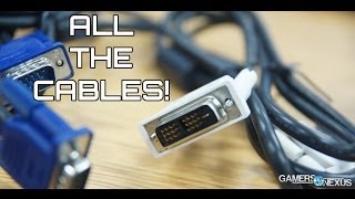 CABLES DVI Differences vs HDMI vs DisplayPort SATA II vs III cable speed amp More [upl. by Thebault432]