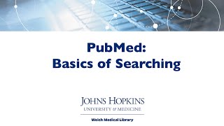 PubMed Basics of Searching [upl. by Lorolla]