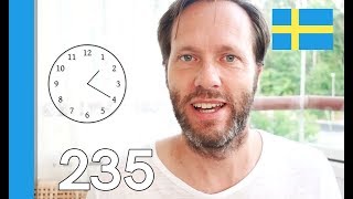 Learn Swedish  How to tell time in Swedish  10 Swedish Words 235 [upl. by Clark184]