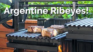 Argentine Grilled Ribeyes  Argentine Grill Review  Ballistic BBQ [upl. by Nelda]