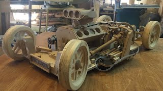 Realistic Working Wooden Car Model [upl. by Alarice]