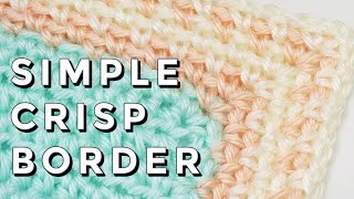 Easy Crochet Blanket Border Moss Stitch Border [upl. by Balch889]