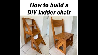 How to build a DIY step ladder chair [upl. by Jeffcott861]