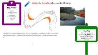 Describe the formation of a meander 4 marks [upl. by Vedis]